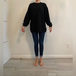 Zara Oversized sweater. Black, size small. NWT